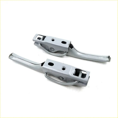 Gray metal tail gate handle openers with sleek industrial design for mitsubishi triton colt l200 1986-1996