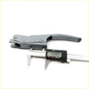 Gray metal pipe crimping tool with digital caliper for tail gate handle opener on nissan navara d22 fiera 1997-2004