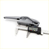 Gray plastic tailgate handle opener with latch for nissan navara rx d40 2004-2021 measured at 45.43 mm