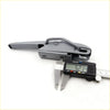 Gray plastic tail gate handle opener for nissan navara rx d40 with molded grip and integrated latch mechanism