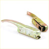 Yellowish metallic tail gate handle with curved lever and screws for Nissan Datsun 620 King Cab 1972-1979