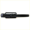 Black plastic tailgate lock handle with glossy finish and metal latch for Toyota Hilux 1978 to 1983