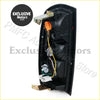 Black plastic tail light assembly for nissan navara d22 1997-2015 showing back side with wiring and mounting brackets