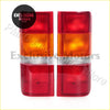 Tail light for ford transit 1991-2000 with red and amber rectangular lenses and clear plastic designed for classic vehicles
