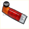 Tail lights x 2 for nissan d21 pickup 1986-1997 showing red and amber plastic tail light with clear lens right side back view