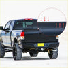 Black textured rear bed liner for toyota tundra 2007-2013 with arrows showing installation direction