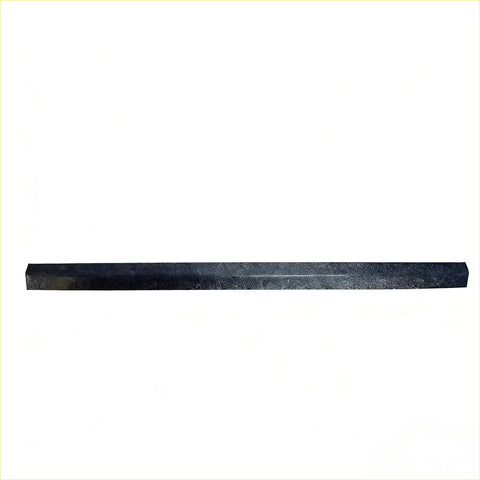 Black rectangular stone slab with polished smooth surface and subtle speckled texture as tailgate cover for mitsubishi triton 2024+ textured black
