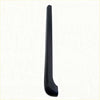 Black plastic textured tailgate cover trim for isuzu d-max 2021-2023 with smooth slightly curved design