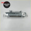 Chrome finished tailgate handle for ford ranger t6 mazda bt50 with spring loaded mechanism and rectangular design