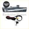 Back side of chrome finished tailgate handle with built-in reversing camera for isuzu d-max 2020-2021