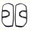 Black plastic front headlight guards for ford ranger 2022+ designed for off-road use with matte black finish