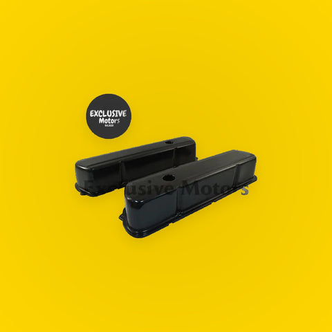 Tall Valve Rocker Covers Black Steel for Holden 253/308 (1969-1985)