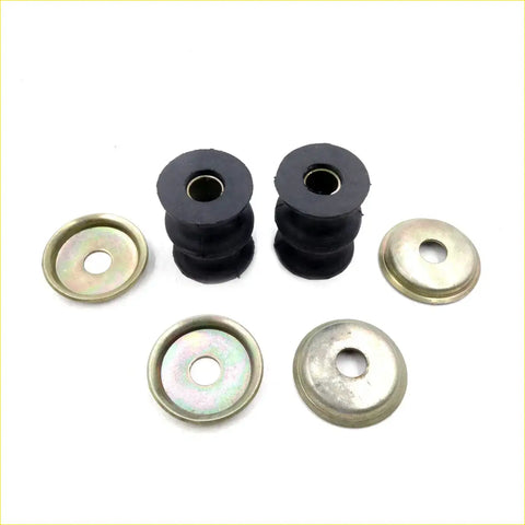 Black rubber tension rod bushings with metallic washers for Nissan Datsun Sunny 1975-1989 car use