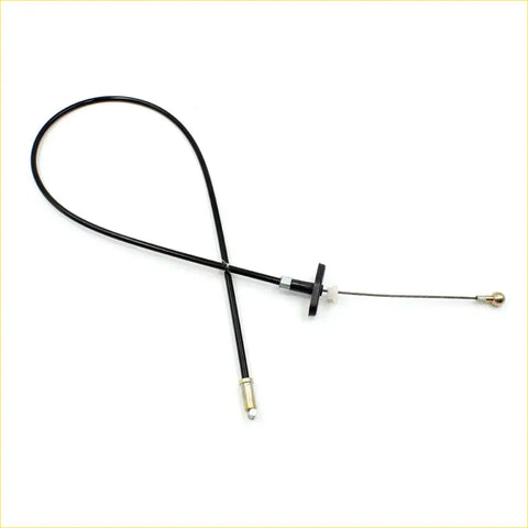 Black throttle cable for Nissan Datsun 720 king cab with metal ball end and metallic connector housing