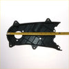 Black plastic textured timing belt cover with multiple mounting holes for toyota hilux kun126 kun135 2005-2015 backside