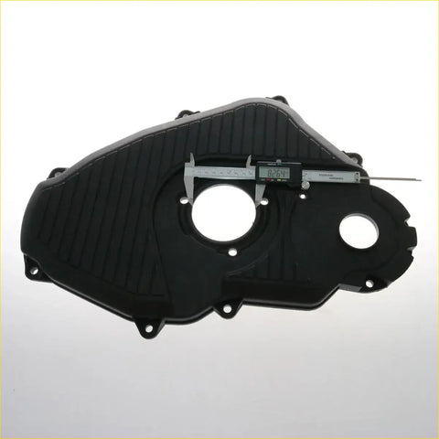Black plastic ribbed timing chain belt cover with mounting holes for toyota hilux double cab 2l engine ln51 ln56 ln67