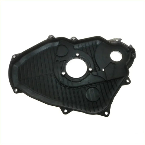 Black plastic timing chain belt cover with ribbed texture and mounting holes for toyota hilux double cab ln191 ln192 1997-2005