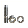Shiny chrome titanium exhaust manifold and egr stud kit bolt with hex head nut and flat washer for nissan patrol gq gu td42