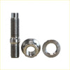 Shiny chrome titanium exhaust manifold full stud kit bolt with hex head nut and flat washer for ford territory barra 4.0l