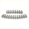 Set of 20 chrome stainless steel engine bolts with hex heads for titanium exhaust manifold and turbo full stud kit ford territory