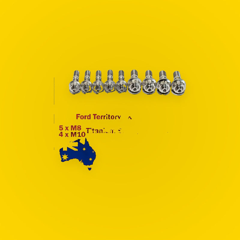 Titanium Turbo Charger Stud Kit for Ford Territory SX SY Barra 4.0L