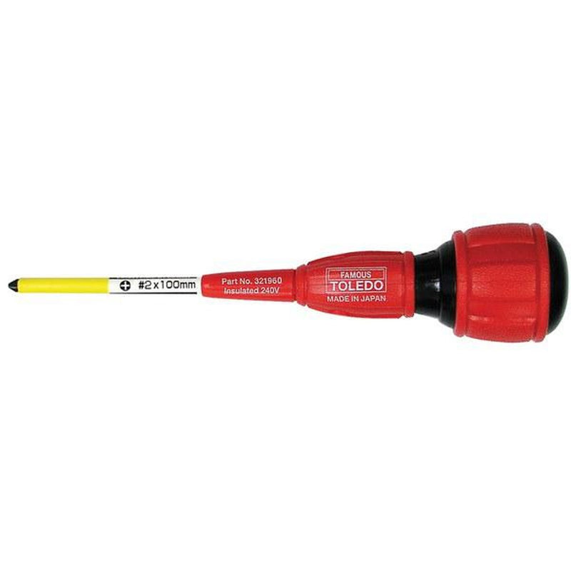 Toledo Screwdriver Insulated Ph2X100mm 321960