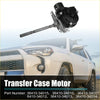 Black plastic and metal transfer case shift actuator motor with long shaft for toyota 2010-2015 back side view