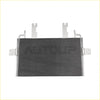 Silver metal transmission cooler with rectangular fins and side brackets for ford f-250 f-350 f-450 7.3l 1999–2003
