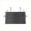 Silver metal transmission cooler with parallel fins and brackets for ford f-250 f-350 f-450 7.3l 1999–2003