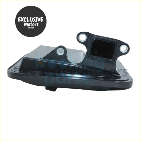 Black plastic engine oil filter housing with mounting brackets and rectangular opening for mitsubishi outlander transmission filter kit