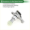 Transmission speed sensor for Toyota T100 3.0 1993-1994 in silver and black with a white gear at the base