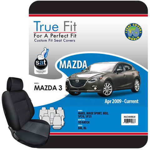 True Fit Tailored Seat Covers Fits Mazda 3 5D Hatch Maxx,