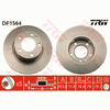 TRW Brake Rotor Pair 284mm Front DF1564S