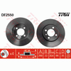 TRW Brake Rotor Pair 260mm Front DF2550S