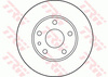 TRW Brake Rotor Pair 240.5mm Rear DF2763S