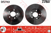 TRW Brake Rotor Pair 240.5mm Rear DF2763S