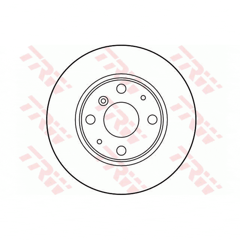 TRW Brake Rotor Pair 234mm Front DF3114S