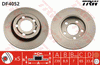 TRW Brake Rotor Pair 239mm Rear DF4052S
