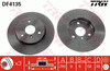 TRW Brake Rotor Pair 280mm Front DF4135S