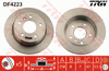 TRW Brake Rotor Pair 258mm Rear DF4223S