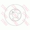 TRW Brake Rotor 324mm Front DF4248S