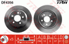 TRW Brake Rotor Pair 296mm Rear DF4356S