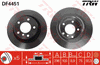 TRW Brake Rotor Pair Rear DF4451S