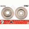 TRW Brake Rotor Pair Rear DF4756S