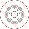 TRW Brake Rotor Rear Single DF4848S