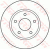 TRW Brake Rotor Front DF4933S