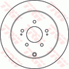 TRW Brake Rotor Rear DF4963S