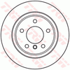 TRW Brake Rotor Single Rear DF6033S