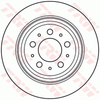 TRW Brake Rotor Pair Rear DF6048S