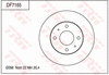 TRW Brake Rotor Pair Front DF7165S